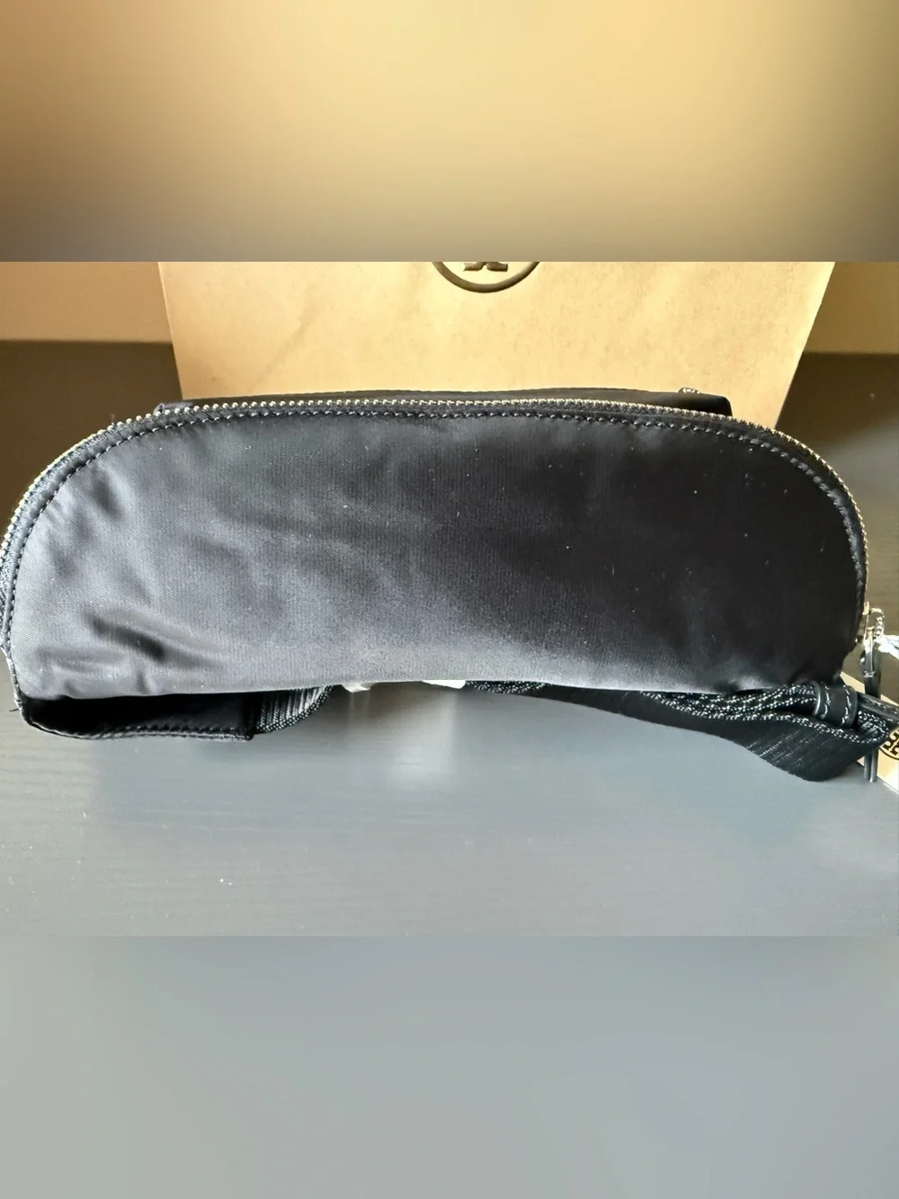 Brand New Tory Burch Black Nylon Crossbody Pouch/ Fanny Pack